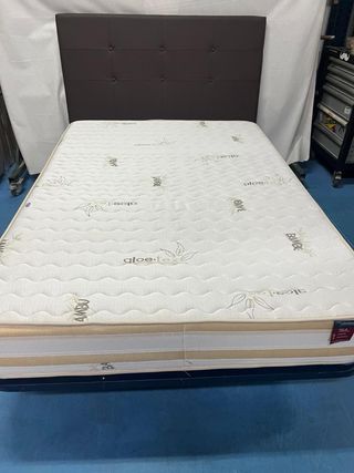Somier Reforzado + Colchón Visco 135x190