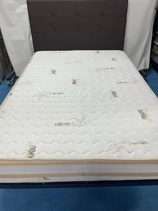 Somier Reforzado + Colchón Visco 135x190