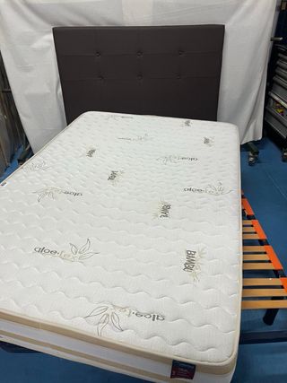 Somier Reforzado + Colchón Visco 135x190