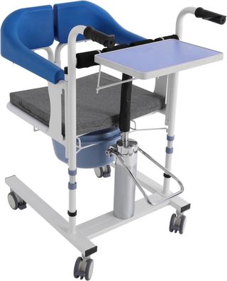 Silla de transferencia hidráulica con ruedas