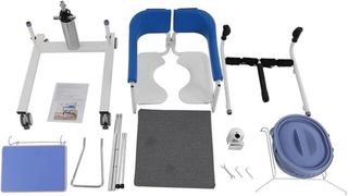 Silla de transferencia hidráulica con ruedas