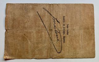 Billete BANCO BILBAO 5 Pesetas 1936 Serie A