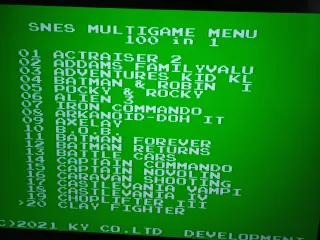 Cartucho 100 en 1 Super Nintendo SNES