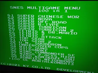 Cartucho 100 en 1 Super Nintendo SNES