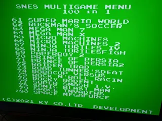 Cartucho 100 en 1 Super Nintendo SNES