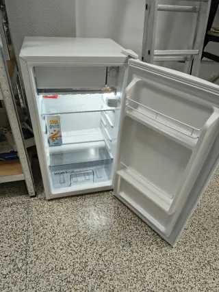 Nevera pequeña blanca