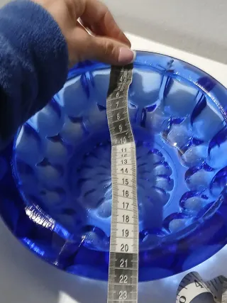 Posacenere vintage blu made in Italy