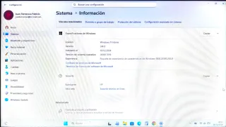 Portátil HP 15-da0xxx Azul del 2017.