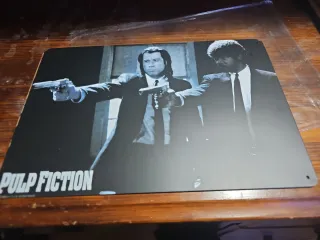 Chapa metálica Pulp Fiction