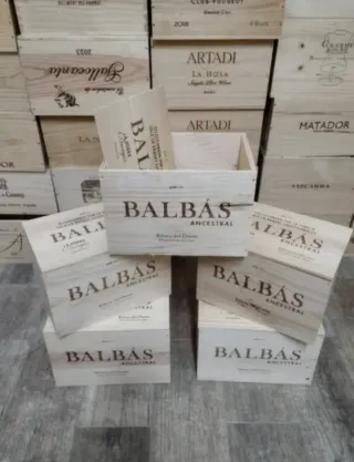 5 Cajas de madera con tapa