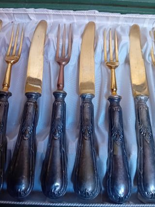 Cubiertos de Postre Vintage