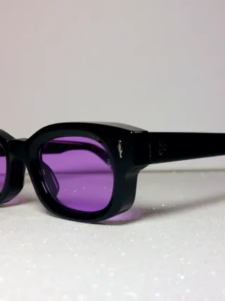 Occhiali Jacques Marie Mage neri e viola