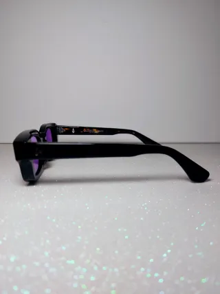 Occhiali Jacques Marie Mage neri e viola