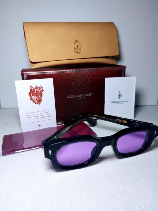 Occhiali Jacques Marie Mage neri e viola