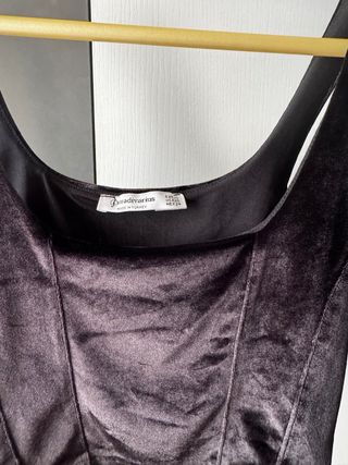 Top negro terciopelo