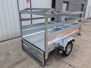 NUEVO: Remolque galvanizado con tapa 750 kg