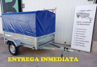 NUEVO: Remolque galvanizado con tapa 750 kg