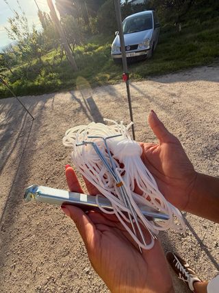 Carpa plegable negra sin estrenar