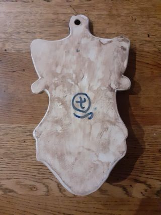 Benditera de cerámica decorada