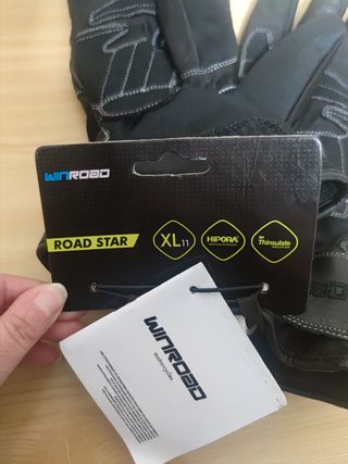 Guantes Moto Piel Negros Nuevos (Urgen)