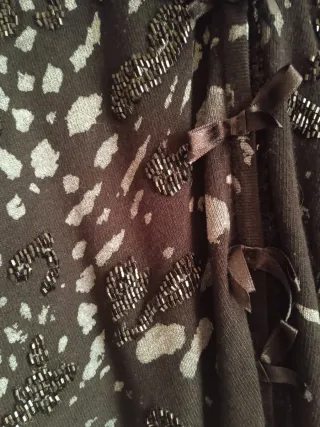 Chaqueta punto señora negra y morada