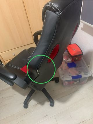 Silla gaming/estudio negra y roja