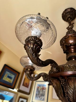 Lámpara Imperio Bronce Fundido