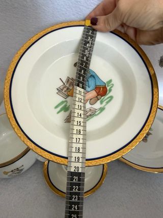 Antichi piatti pappa porcellana tedesca