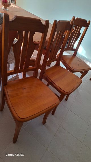 Silla madera maciza comedor