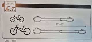 Adaptador de cuadro para portabicicletas regulable