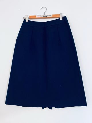 Falda midi vintage azul Talla S/M