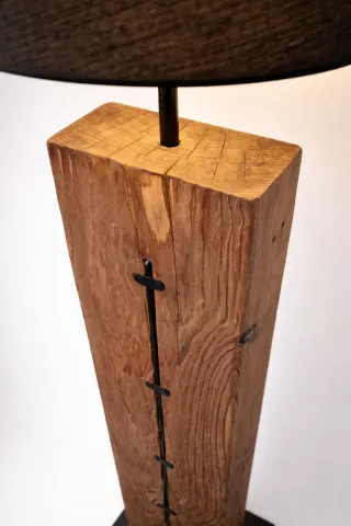 Lámpara rústica-moderna artesanal