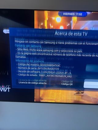 TV Samsung NEO QLED 8k modelo QE65QN800ATXXC.