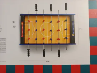 Futbolín de sobremesa 70x37 cm
