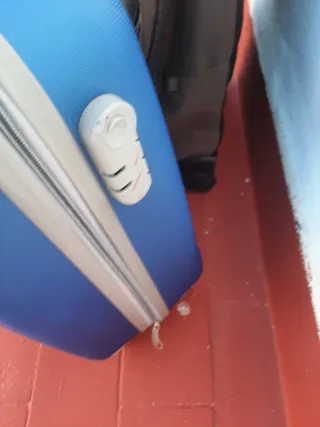 Maleta de cabina azul 4 ruedas