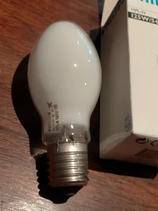 Lámpara bombilla Philips HPL-N 125W/542 HG