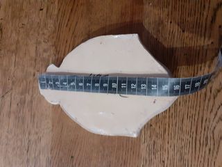 Benditera cerámica flores pintadas