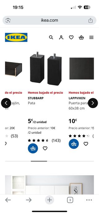 BESTÅ Mueble TV marrón oscuro 180x40x38 cm