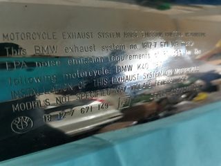 Tubo de escape BMW K1200R/S