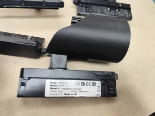 Lote Focos de Carril Negro/Plata