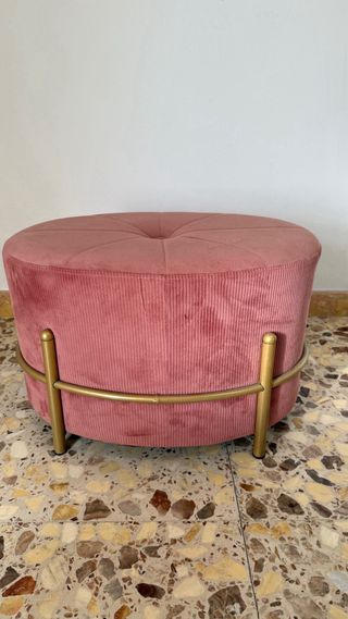 Silla terciopelo rosa