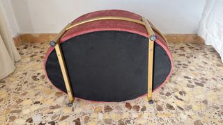 Silla terciopelo rosa