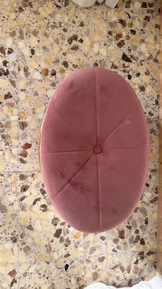 Silla terciopelo rosa