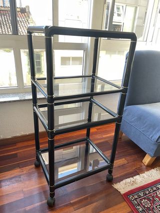 Estanteria vintage negra