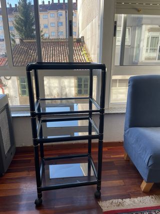 Estanteria vintage negra