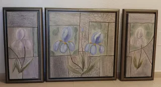 TRIPTICO CUADROS CON RELIEVE