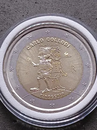 2€ Commemorativo Italia 2026 Collodi-Pinocchio