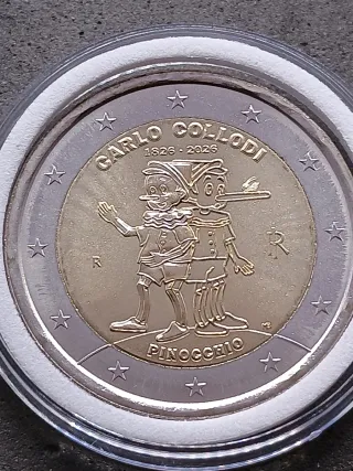2€ Commemorativo Italia 2026 Collodi-Pinocchio