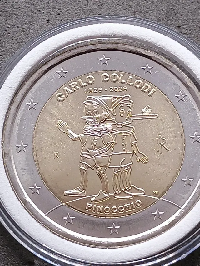2€ Commemorativo Italia 2026 Collodi-Pinocchio