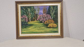 Cuadro óleo sobre lienzo enmarcado